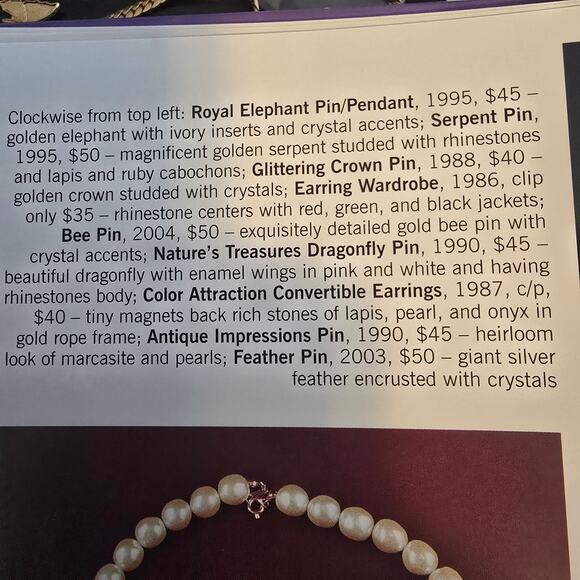 Kenneth Jay Lane for Avon Brooch Silver Tone Flower 1989 Renaissance Collection - Picture 3 of 9